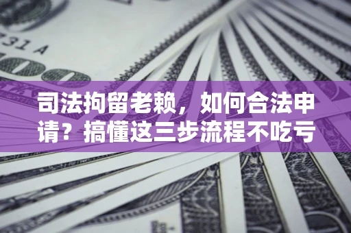 济南司法拘留老赖，如何合法申请？搞懂这三步流程不吃亏！