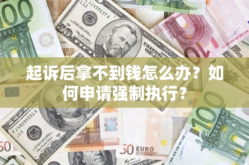 济南起诉后拿不到钱怎么办？如何申请强制执行？
