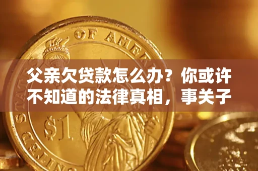 济南父亲欠贷款怎么办？你或许不知道的法律真相，事关子女未来