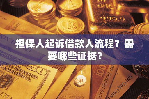 济南担保人起诉借款人流程？需要哪些证据？