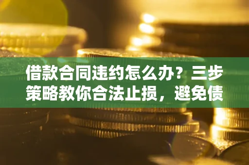济南借款合同违约怎么办？三步策略教你合法止损，避免债务危机升级